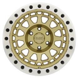 Black Rhino Primm Beadlock Matte Gold with Machined Ring Wheels 17x8.5