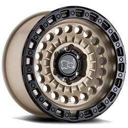 Black Rhino Sentinel Matte Desert Sand with Black Lip Edge Wheels 17x8.5