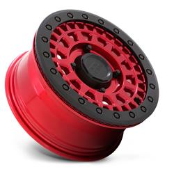 Black Rhino Parker UTV Candy Red Beadlock Wheels with Black Ring 14x7