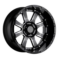 Black Rhino Sierra Gloss Black with Milled Spoke Wheels 20x10