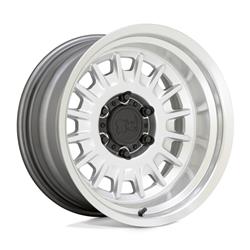 Black Rhino Aliso Gloss Silver Wheels with Mirror-Cut Face and Lip 17x8