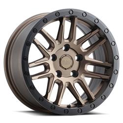 Black Rhino Arches Matte Bronze with Black Lip Edge Wheels 17x8
