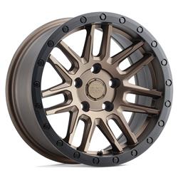 Black Rhino Arches Matte Bronze with Black Lip Edge Wheels 17x8