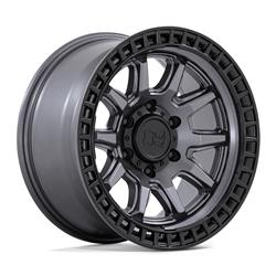 Black Rhino Calico Matte Gunmetal Wheels with Matte Black Lip 17x8.5