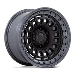 Black Rhino Sahara Matte Black Wheels with Gunmetal Lip 17x9