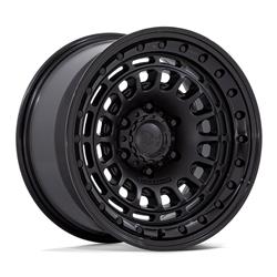 Black Rhino Sahara Matte Black Wheels with Gloss Black Lip 17x9