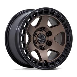 Black Rhino Bahari Burnt Bronze Wheels with Matte Black Lip 17x8.5