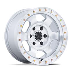 Black Rhino Trooper Gloss Silver Wheels with Machined Face 17x8.5