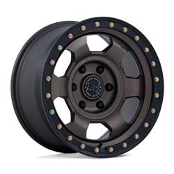 Black Rhino Trooper Burnt Bronze Wheels with Matte Black Lip 17x8.5