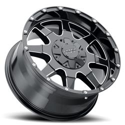 Black Rock Series 904B Fury 1 Black Wheels 20x9