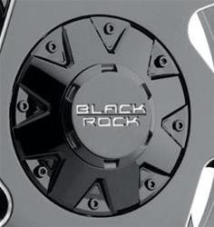 Black Rock Wheel Wheel Center Caps 490432BR
