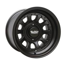 Black Rock Series 909 Type D Matte Black Alloy Wheels 15x10