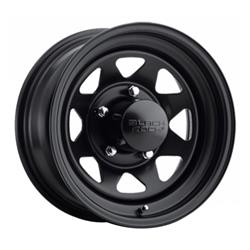 Black Rock Series 929 Black Jack Matte Black Wheels 15x7