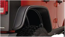 Bushwacker Flat-Style Fender Flares for 2007-2017 WRANGLER, 2018 WRANGLER JK - 10050-07