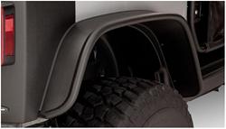 Bushwacker Flat-Style Fender Flares for 2007-2017 WRANGLER, 2018 WRANGLER JK - 10052-07