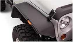 Bushwacker Flat-Style Fender Flares for 2007-2017 WRANGLER, 2018 WRANGLER JK - 10053-07