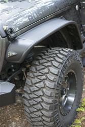 Bushwacker Flat-Style Fender Flares for 2020-2025 GLADIATOR, 2018-2024 WRANGLER - 10101-07