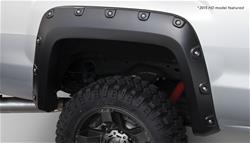 Bushwacker BOSS Pocket-Style Fender Flares for 2015-2019 SIERRA 3500 HD, SIERRA 2500 HD, 2014-2018 SIERRA 1500 - 40118-02