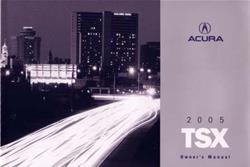 Bishko Factory OEM Owner's Manuals and User Guides for 2005 TSX - 10021