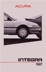 Bishko Factory OEM Owner's Manuals and User Guides for 1987 INTEGRA - 10024