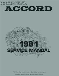 Bishko Factory OEM Service Manuals for 1981 ACCORD - 10059