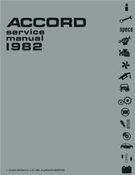 Bishko Factory OEM Service Manuals for 1982 ACCORD - 10061