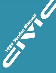 Bishko Factory OEM Service Manuals for 1989 CIVIC - 10073