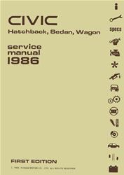 Bishko Factory OEM Service Manuals for 1986 CIVIC - 10082