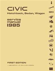 Bishko Factory OEM Service Manuals for 1987 CIVIC - 10083