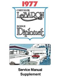 Bishko Factory OEM Service Manuals for 1977 DIPLOMAT, LEBARON - 1031