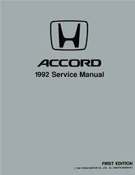 Bishko Factory OEM Service Manuals for 1992 ACCORD - 10346