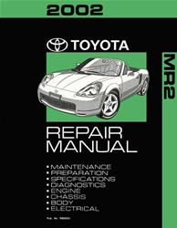 Bishko Factory OEM Service Manuals for 2002 MR2 SPYDER - 10502