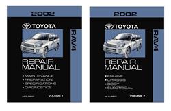 Bishko Factory OEM Service Manuals for 2002 RAV4 - 10507