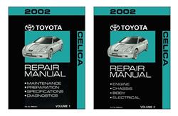 Bishko Factory OEM Service Manuals for 2002 CELICA - 10509