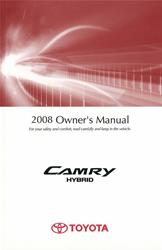 Bishko Factory OEM Owner's Manuals and User Guides for 2008 CAMRY - 10534
