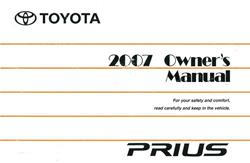 Bishko Factory OEM Owner's Manuals and User Guides for 2007 PRIUS - 10579
