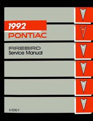 Bishko Factory OEM Service Manuals for 1992 FIREBIRD - 10830