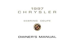 Bishko Factory OEM Owner's Manuals and User Guides for 1997 SEBRING - 10857