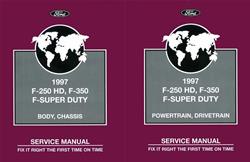 Bishko Factory OEM Service Manuals for 1997 F-250 HD, F-350 - 10873