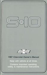Bishko Factory OEM Owner's Manuals and User Guides for 1987 S10, S10 BLAZER - 10951