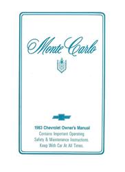 Bishko Factory OEM Owner's Manuals and User Guides for 1983 MONTE CARLO - 10963