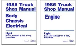 Bishko Factory OEM Service Manuals for 1985 F-150, F-250, F-350 - 1100