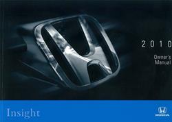Bishko Factory OEM Owner's Manuals and User Guides for 2010 INSIGHT - 11061