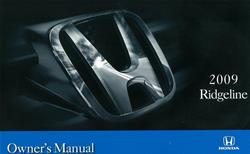 Bishko Factory OEM Owner's Manuals and User Guides for 2009 RIDGELINE - 11065