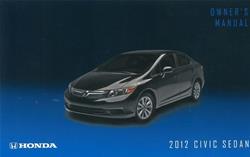 Bishko Factory OEM Owner's Manuals and User Guides for 2012 CIVIC - 11096
