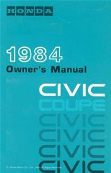 Bishko Factory OEM Owner's Manuals and User Guides for 1984 CIVIC - 11113