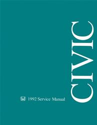 Bishko Factory OEM Service Manuals for 1992 CIVIC - 11123
