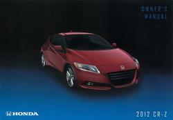 Bishko Factory OEM Owner's Manuals and User Guides for 2012 CR-Z - 11139