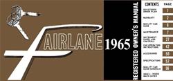 Bishko Factory OEM Owner's Manuals and User Guides for 1965 FAIRLANE - 11272