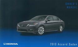 Bishko Factory OEM Owner's Manuals and User Guides for 2013 ACCORD - 11340